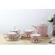 Chinese factory European Vintage Tea Cup Kettle Saucer Set Delicate Bone china Coffee Cup Set