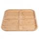 wholesale bamboo food serving tray