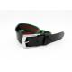 Genuine Leather Ending Mix Color Fabric Stretch Elastic Cotton Men Waist Belt  For Jeans