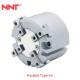 Air Fluied 4 Jaw Pneumatic Gripper , NNT NMHS4 Aluminum Air Cylinders