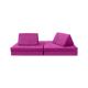 Toddler To Teen Couch Play High Density Foam Velvet Childrens Play Sofa