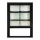 Double Glass Soundproofing Bathroom Aluminum Alloy Frame Rustic Double Hung Windows