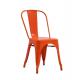 Indoor colorful red metal chair cheap stackable Modern Balcony Chair yellow blue Modern Garden Chairs---YS210621