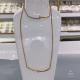 Rhinestone Nail Pendant Necklace Bangle 18k Gold Plated Fashion Jewelry