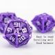 Metal hollow dice set polygonal dragon DND dung dungeon and dragon dice 7 dice