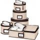 China Storage Containers 5-Piece Set Moving Boxes For Dinnerware, Glasses, Plates, Mugs And Saucers Sturdy Quilted