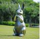 Bronze Rabbit Decorative Metal Sculpture Bronze Rabbit Garden Statue