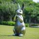 Bronze Rabbit Decorative Metal Sculpture Bronze Rabbit Garden Statue