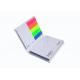 Hardcover Post Its Notes with Custom Self-adhesive Sticky Notes and Colorful Strips