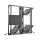P5.71 Outdoor Fixed LED Display Screen 960x960mm Cabinet Aluminum Profile Material