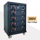 256V 204V 380V High Voltage Lithium Battery Pack In Rack Mount Customizable