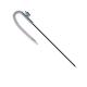 Stright Handle Non Sticky Laparoscopic Hook Cautery 3 Meter Wire Length