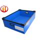 Printable Custom Blue Foldable Corrugated Plastic Box With Frames
