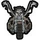 3 Dimensional Womens Motorcycle Biker Patch