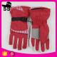 Stock Cheap Outdoor Polyester Sports Durable Plaid Pattern Teenager Girls Ski Gloves