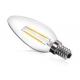 High luminous 3000K 110V C35 LED Filament Candle Bulb 2W 105lm/w