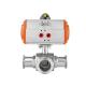 Quick Installation WZ SS304 Sanitary Class 25 38 Clamp 3 Way Ball Valve with Silver Finish