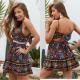 Stylish Polyester Sexy Dress Vintage Party Boll Camisole Backless Skirt