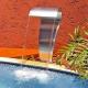 Metal Swimming Pool Accessories SPA Stainless Steel Fountain Head Cascade Outdoor Waterfall