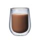 High Borosilicate Pyrex Glass Coffee Cup Customized Design Transparent Color