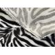 100% Polyester Velboa Material Animal Faux Fur Fabric Plush Velvet Skin Print 240GSM