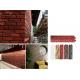 Red 1160x300x25mm Cultured Stone Brick Antique Tile Decorative PU Stone Indoor And Outdoor