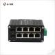 Mini Industrial Managed 8-Port 10 100 1000T 802.3at PoE + 2-Port 100 1000X SFP Ethernet Switch