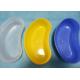 Stable Plastic Kidney Bowl , Kidney Shaped Tray Output Measuring Yellow Blue