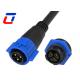 M19 LED 3 Pin Waterproof Connector Male Cable Female Panel Mount Connector 20A