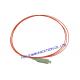Fiber Optic Network MM fiber optik pigtail SC Simplex 62.5 / 125um OEM