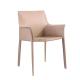 Modern saddle skin dining chair,recycled leather regenerated leather armchair,color optional.