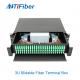 LC Type 2U Fiber Optical Patch Panel With Cold Rolled Steel Box