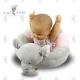 Stuffed Baby Infant Sitting Chair Warm Elephant Plush Animal Seat 53cm