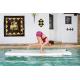 DWF Inflatable Yoga Mat , Commercial Balance Training Floating Tumbling Mat
