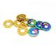 Customized titanium gr5 washers for automobile and bike