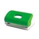 Green Color 5.5 mm Hole 2 Holes Paper Punch for 10 Sheets Capacity