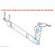 P7100 Sulzer Loom Spare Parts Deflecting And Treadle Lever For Shed Formation