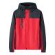 Custom Red And Black Outdoor Windbreaker Jacket With Lining