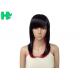 Black T Red Color 16 Inches Long Synthetic Wigs High Heat Resistant Normal Lace For Girls