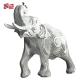 Custom Metal Animal Statue Life-Size Bronze Elephant Sculpture Made of Stainless Steel