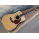 Ebony fretboard acoustic guitar AAA solid top acoustic electric guitar OEM round body custom guitar