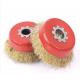 Brass-Coated Steel Wire Bowl Cup Brush/ Brass Copper Coated Drawing Drum Wheel Wire Brush