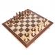 Checkers 1.97in Large Folding Chess Board Wooden Magnetic Chess Set