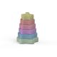 Waterborne Paint 95mm Wide Baby Stacking Toy OEM Star Shape