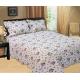 Purple Flowers Full Size Bed Sets Soft Comfortable With 100% Polyester Material