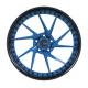 Brushed Blue 22 Inch Forged Wheels