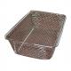 Food grade Woven Wire Metal Wire Basket , Stainless Steel Wire Mesh Baskets