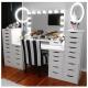 Customized Hollywood Dressing Table Mirrored Desk For Bedroom