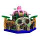 Pink Octopus Pirate Bouncy Castle Playground 6 * 6 * 5.5 Meters With Transporting Bag