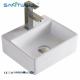 AB8028 White Rectangular Above Counter Basin Bathroom Ceramic Basin for European Market